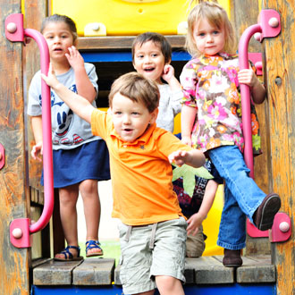 kids on the playground